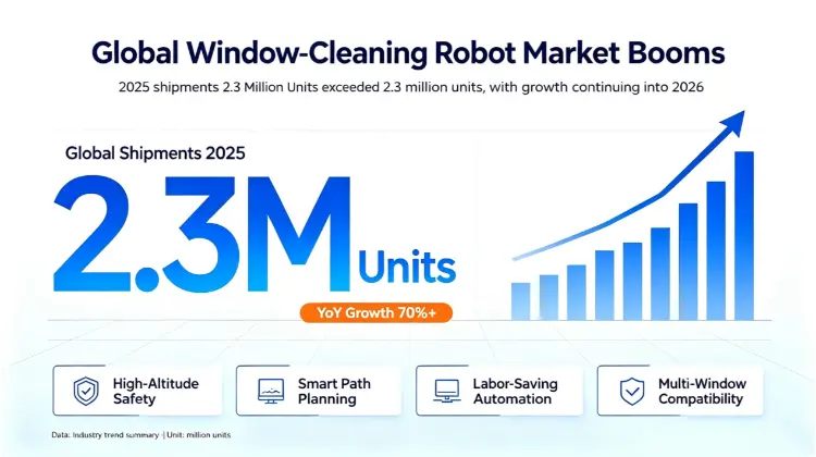 LIESA seka 2026 m. pasaulinį išmaniojo valymo bumą, atnaujino langų valymo roboto technologiją, kad būtų saugesni ir išmanesni namų sprendimai