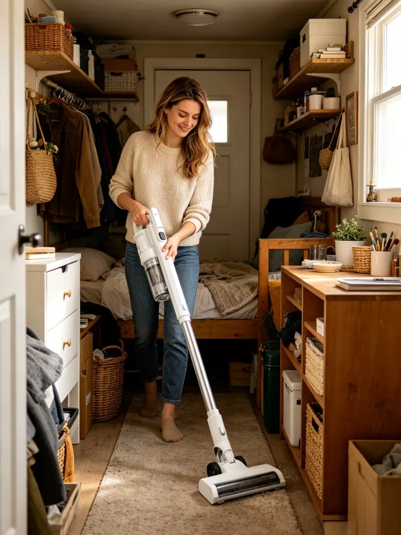 Led Headlight Cordless Stick Vacuum Cleaner